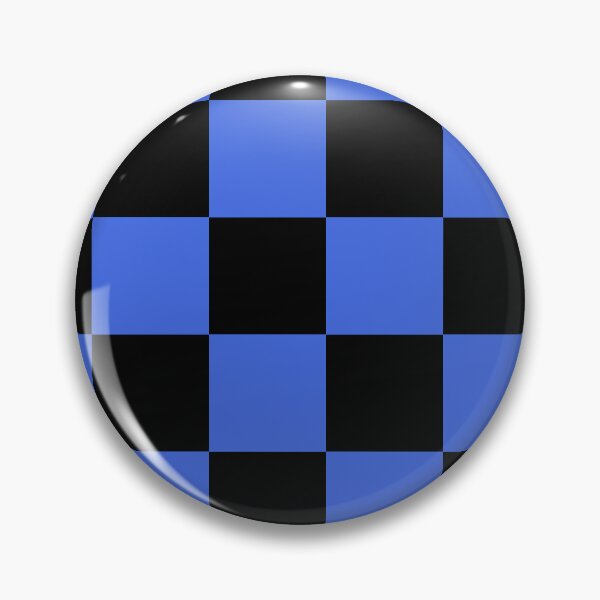 Item preview, Large Checkered - Black and Royal Blue designed and sold by JustPatterns2.