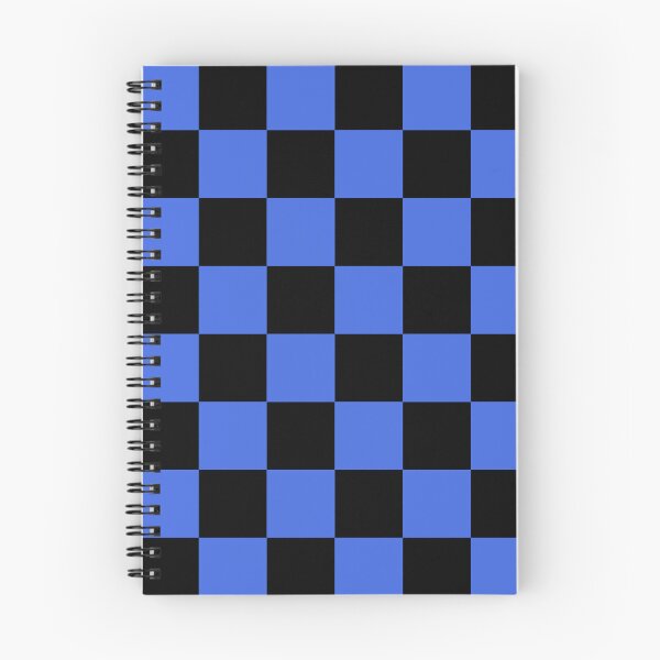 Item preview, Large Checkered - Black and Royal Blue designed and sold by JustPatterns2.