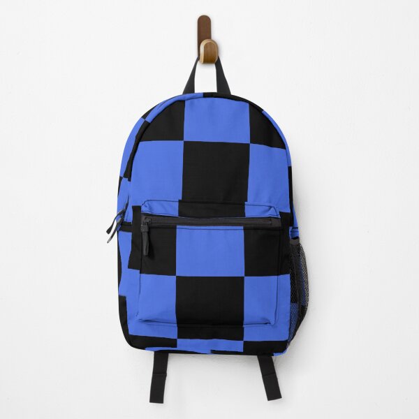 Item preview, Large Checkered - Black and Royal Blue designed and sold by JustPatterns2.