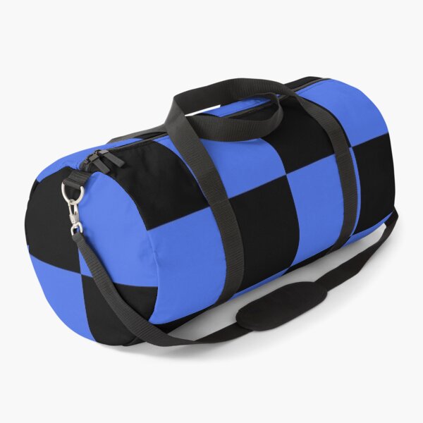 Item preview, Large Checkered - Black and Royal Blue designed and sold by JustPatterns2.