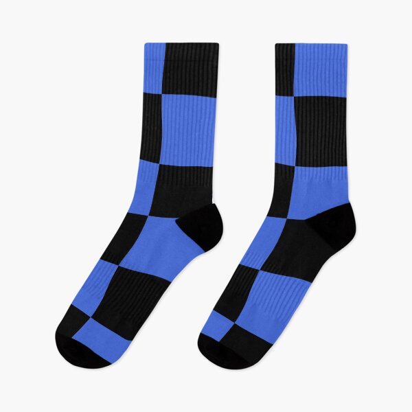 Item preview, Large Checkered - Black and Royal Blue designed and sold by JustPatterns2.