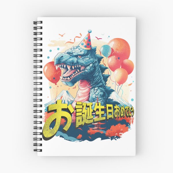 Item preview, Ferocious Birthday Party Kaiju Disrupts Peaceful Japanese Scenery designed and sold by 271Studio.