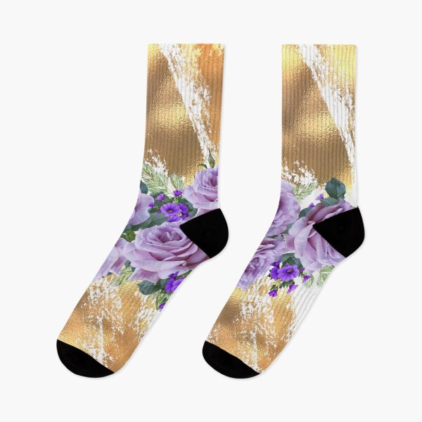 Item preview, Soft Purple Roses on a Gold Background designed and sold by southerndoll67.