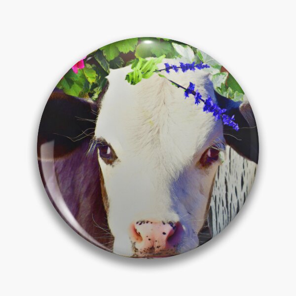 Item preview, CUTE COW, FARM COW, INTROUBLE NOW, A CUTE VINTAGE DESIGN FOR KIDS AND ADULT TEES AND STICKERS designed and sold by Barbara Jean Photo Art And Design.