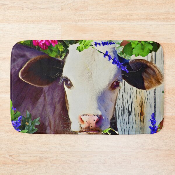 Item preview, CUTE COW, FARM COW, INTROUBLE NOW, A CUTE VINTAGE DESIGN FOR KIDS AND ADULT TEES AND STICKERS designed and sold by Barbara Jean Photo Art And Design.