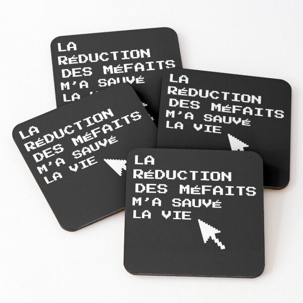 Aperçu de l'œuvre La réduction des méfaits m'a sauvée la vie, curseur créée et vendue par AQPSUD.