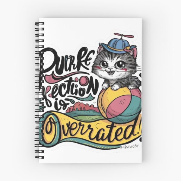 Item preview, Whimsical Kitty Cat Sticker: Playful Feline Fun with Unique Quote - Perfect for Cat Lovers designed and sold by CoolDesignEver.