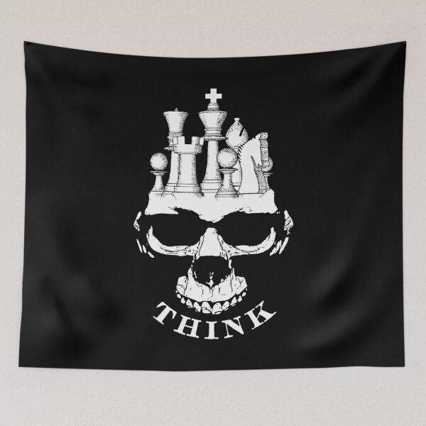 Item preview, Think Chess Gothic Skull King Funny Chess Master Player designed and sold by GrandeDuc.