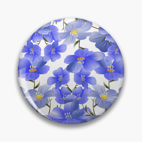 Item preview, Azure Blossom Dance, Blue Flower Pattern  designed and sold by southerndoll67.