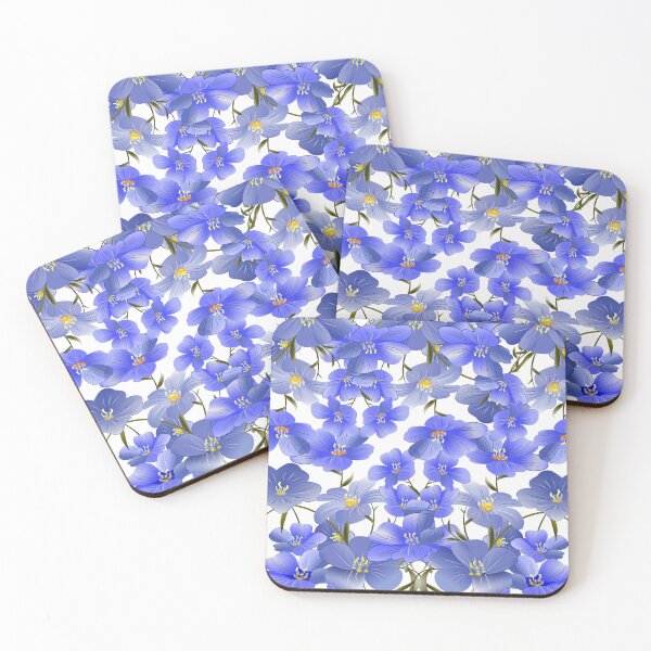 Item preview, Azure Blossom Dance, Blue Flower Pattern  designed and sold by southerndoll67.