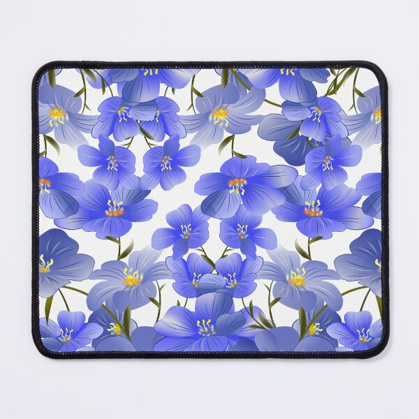 Item preview, Azure Blossom Dance, Blue Flower Pattern  designed and sold by southerndoll67.