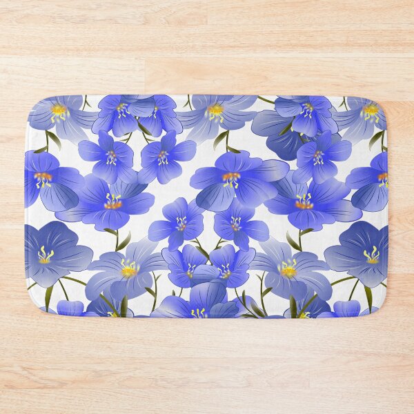 Item preview, Azure Blossom Dance, Blue Flower Pattern  designed and sold by southerndoll67.