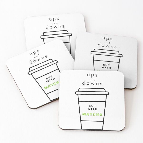 Item preview, Ups And Downs But With Matcha, Tea Lover Gifts designed and sold by MagdaKlosArt.