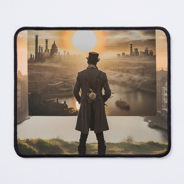 Item preview, He was a man who knew his own mind and what he wanted. Quote and steampunk themed illustration designed and sold by Artorioum.