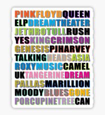 ART ROCK / PROGRESSIVE ROCK BAND #color Sticker