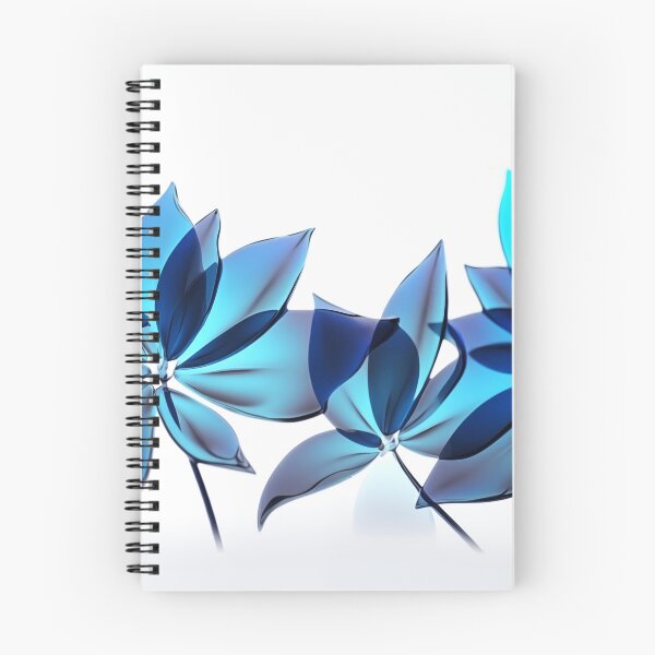 Item preview, Beautiful blue glass flowers. Digital art work. designed and sold by terrysmith56.