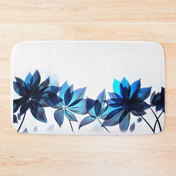 Item preview, Beautiful blue glass flowers. Digital art work. designed and sold by terrysmith56.