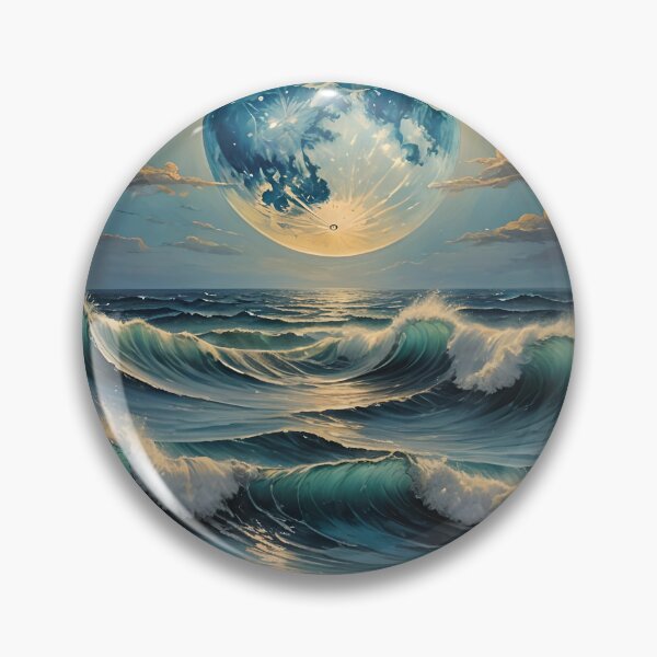 Item preview, Celestial Shores: Seascape with Floating Planet designed and sold by REALDesign-Shop.