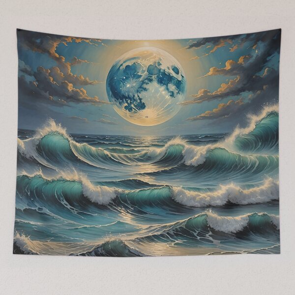 Item preview, Celestial Shores: Seascape with Floating Planet designed and sold by REALDesign-Shop.