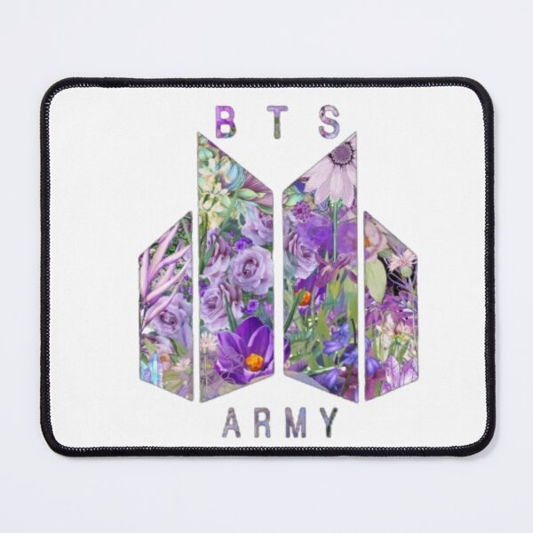Item preview, Floral Euphoria BTS ARMY Logo designed and sold by FikaCreation.