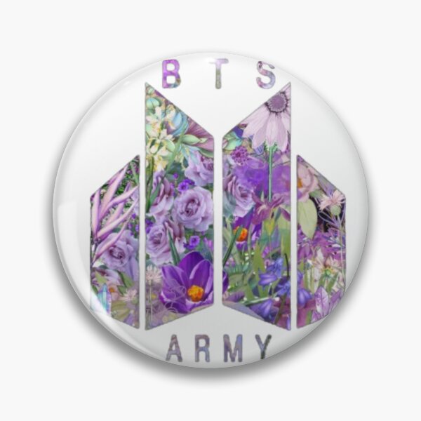 Item preview, Floral Euphoria BTS ARMY Logo designed and sold by FikaCreation.
