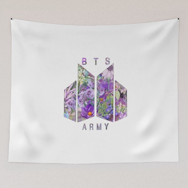 Item preview, Floral Euphoria BTS ARMY Logo designed and sold by FikaCreation.