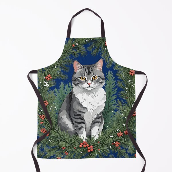 Item preview, Cute Cartoon-Style Maine Cat With Pine designed and sold by taiche.