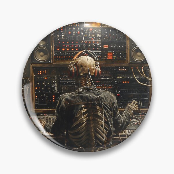 Item preview, Skeletal DJ in Retro Studio designed and sold by palmyst.