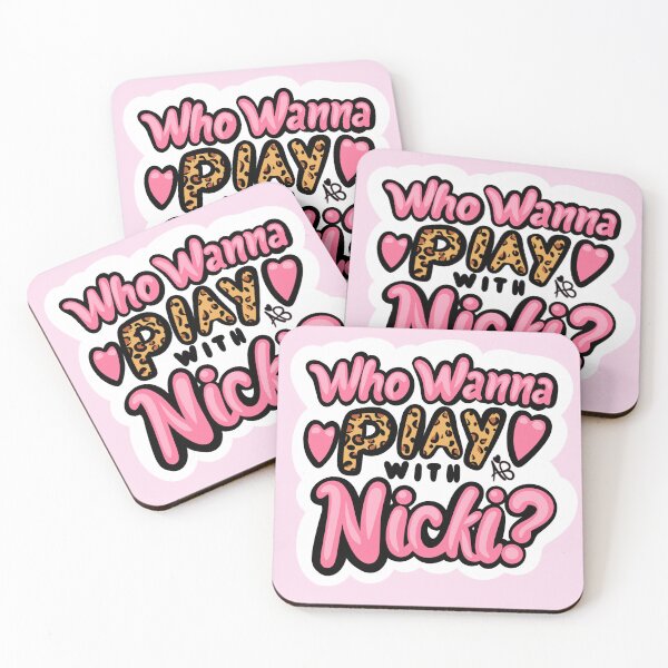 Item preview, Who Wanna Play with Nicki?, Nicki Minaj, light pink, cheetah print designed and sold by altbarbzz.