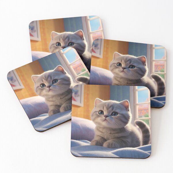 Item preview, British short hair scottish cat in AI designed and sold by TatStudio55.
