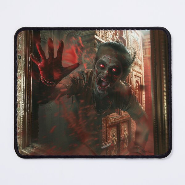 Item preview, Screaming Zombie Behind Vintage Frame designed and sold by palmyst.