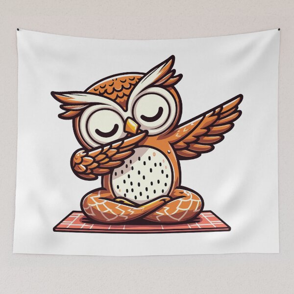 Item preview, Owl Yoga Master designed and sold by Designowner.