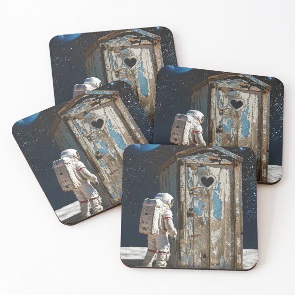 Item preview, Astronaut and Outhouse on the Moon 01 designed and sold by mhfoto.