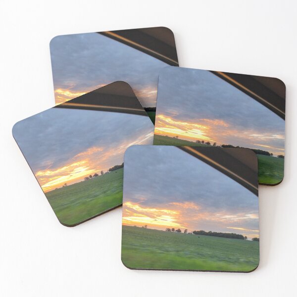 Item preview, Fiery sunset over field designed and sold by MacGyverW93.