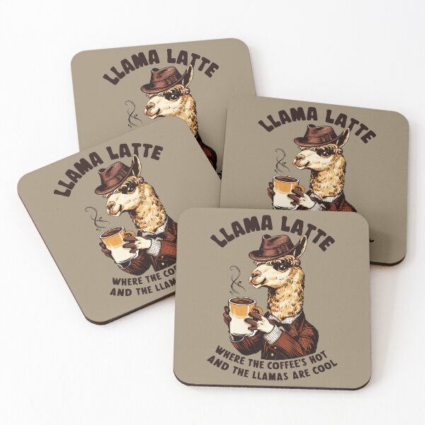 Item preview, Llama Latte: Sipping Style in Warm Tones designed and sold by SplashTastic.