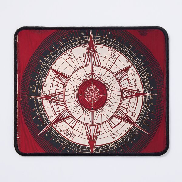 Item preview, Red Tapestry of the Transcendent AI, Occult Art designed and sold by Burn-Ego.
