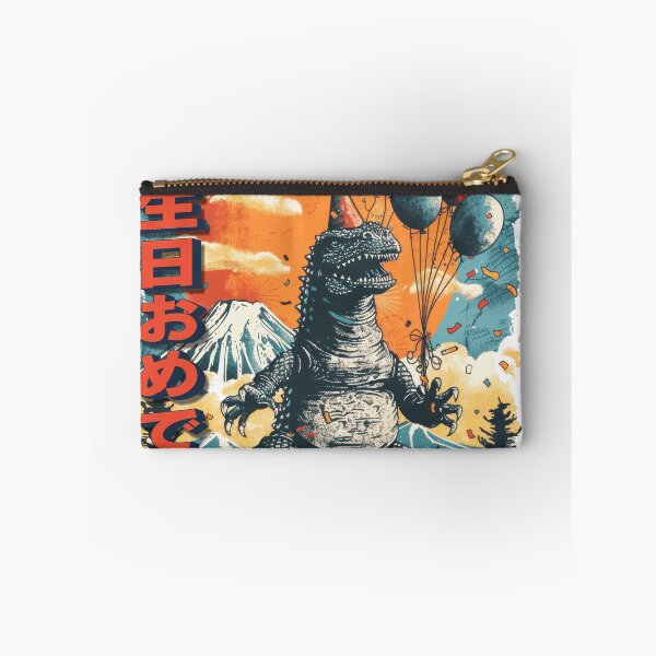 Item preview, Ferocious Birthday Party Kaiju Disrupts Peaceful Japanese Scenery designed and sold by 271Studio.