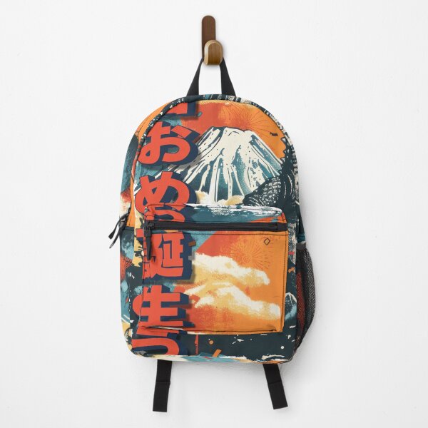 Item preview, Ferocious Birthday Party Kaiju Disrupts Peaceful Japanese Scenery designed and sold by 271Studio.