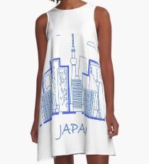 Unusual Japanese architecture. A-Line Dress