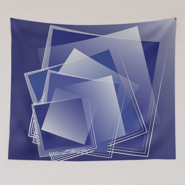 Item preview, Blue geometry burst designed and sold by feiermar.