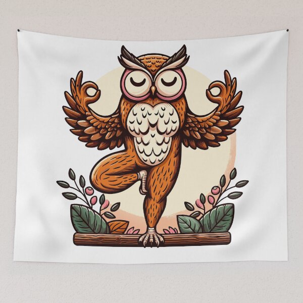 Item preview, Yoga Owl designed and sold by Designowner.