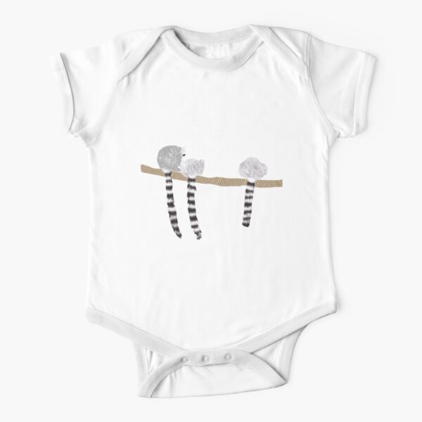 Lemurs Short Sleeve Baby One-Piece