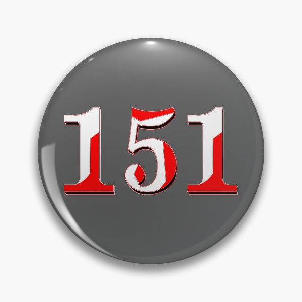 Item preview, number one hundred and fifty one digit 151 order sequence team member age designed and sold by 4rpixs.