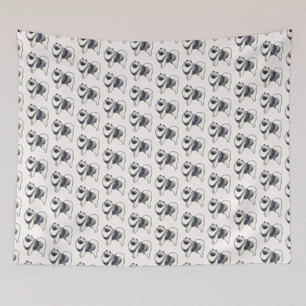 Item preview, Keeshond dog art designed and sold by Mayarart.