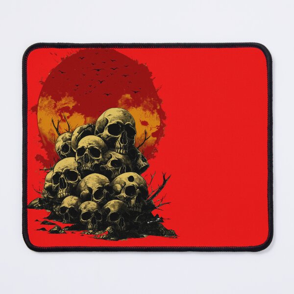 Item preview, Pile of skulls in the wasteland V2, skulls, wasteland, apocalypse, post apocalyptic, death designed and sold by Angpau.