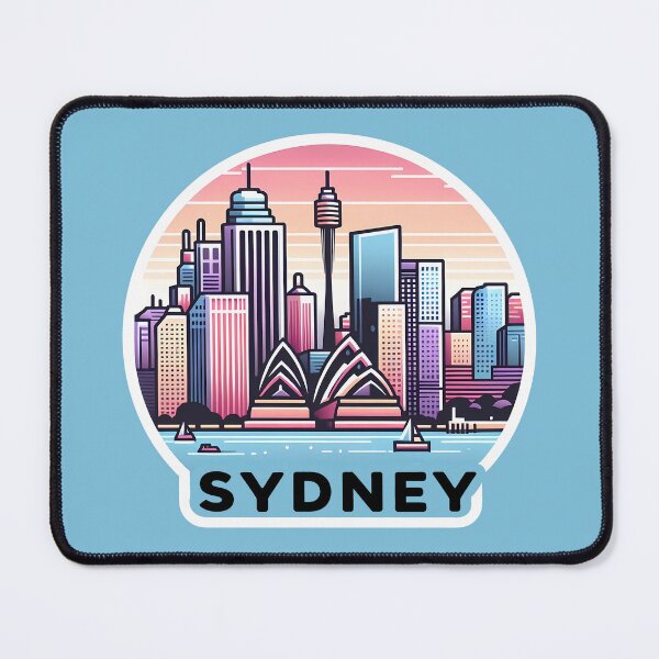 Item preview, Sydney Skyline designed and sold by Funny Vintage Stickers And T-Shirts.