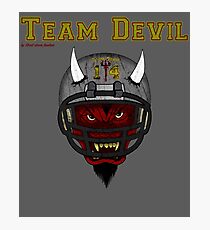 Street eleven-fourteen shirt, Team Devil Football Shirt Photographic Print