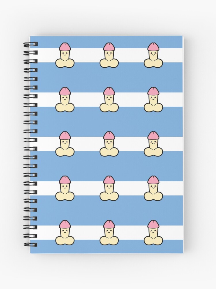 Penis Line Art Spiral Notebook for Sale by Tinteria