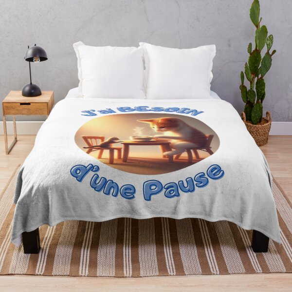 Item preview, J'ai besoin d'une pause _ chats qui boient un café designed and sold by Krea-kassandra.