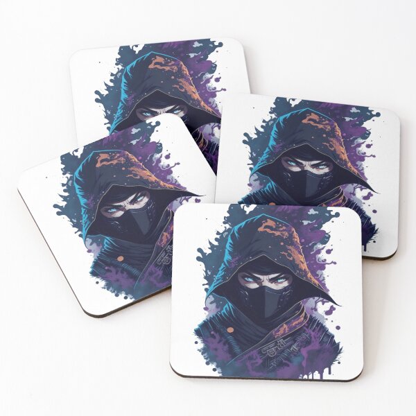 Aperçu de l'œuvre Ninja violet Splash Art créée et vendue par TondoMeander.